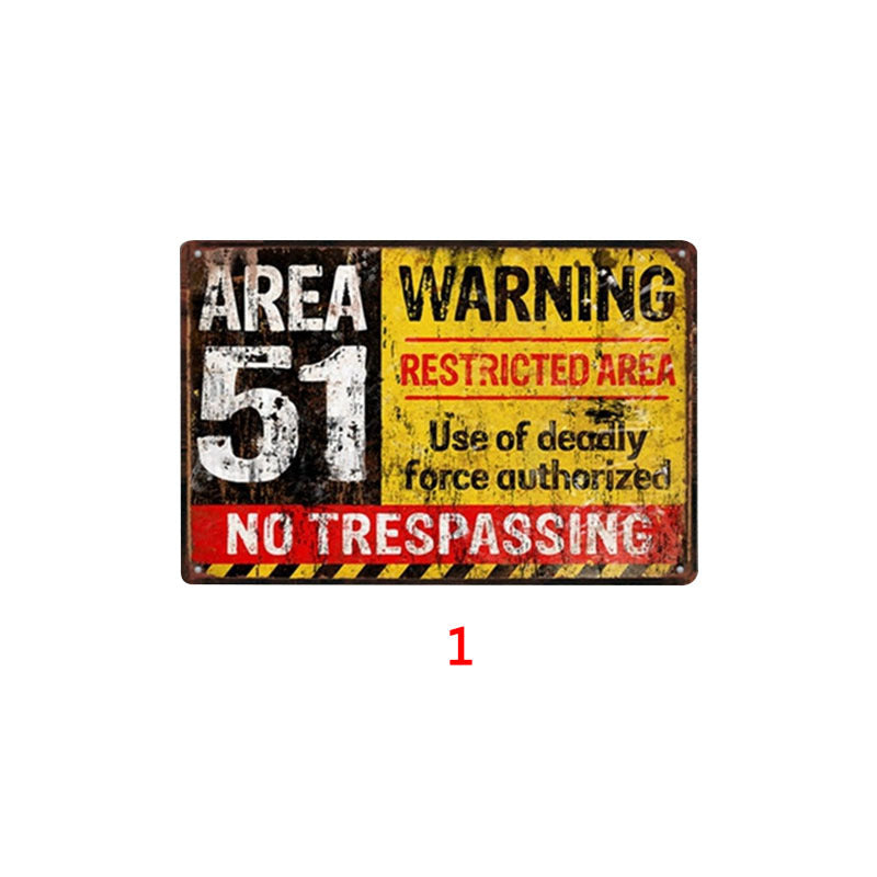 Retro Tin Painting Bar Home KTV Wall Hangings