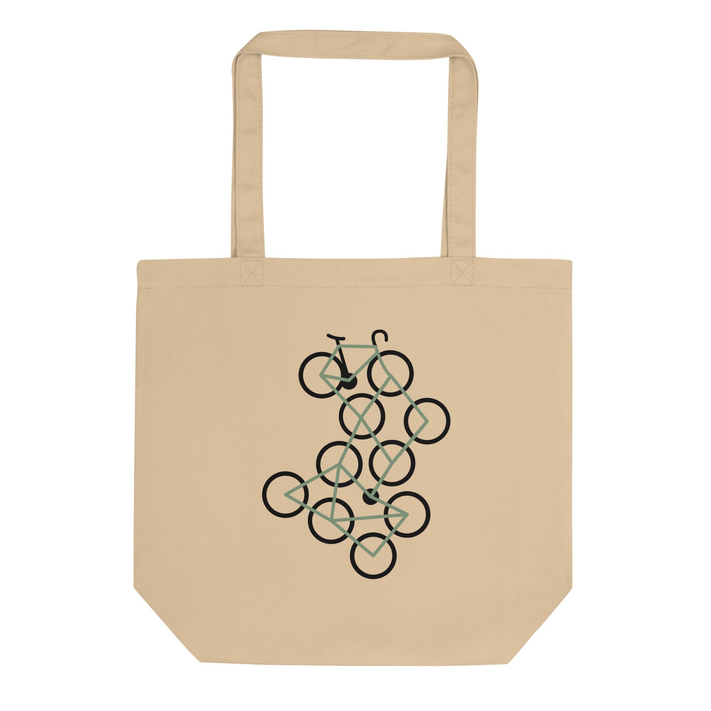 Bike Art Graphic Organic Cotton Tote Bag