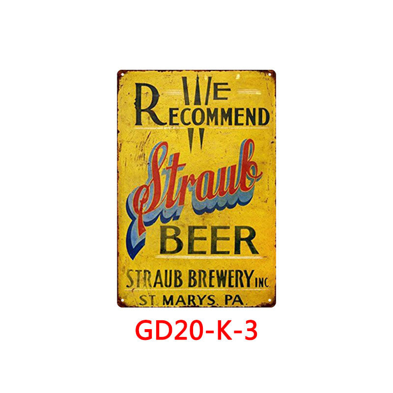 Retro Tin Painting Bar Home KTV Wall Hangings