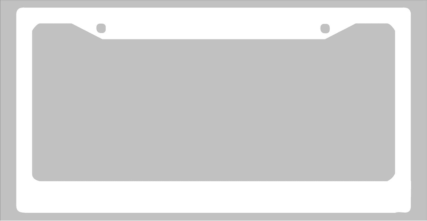 Close up of I Would Rather Be Cycling license plate frame showing premium vinyl text quality