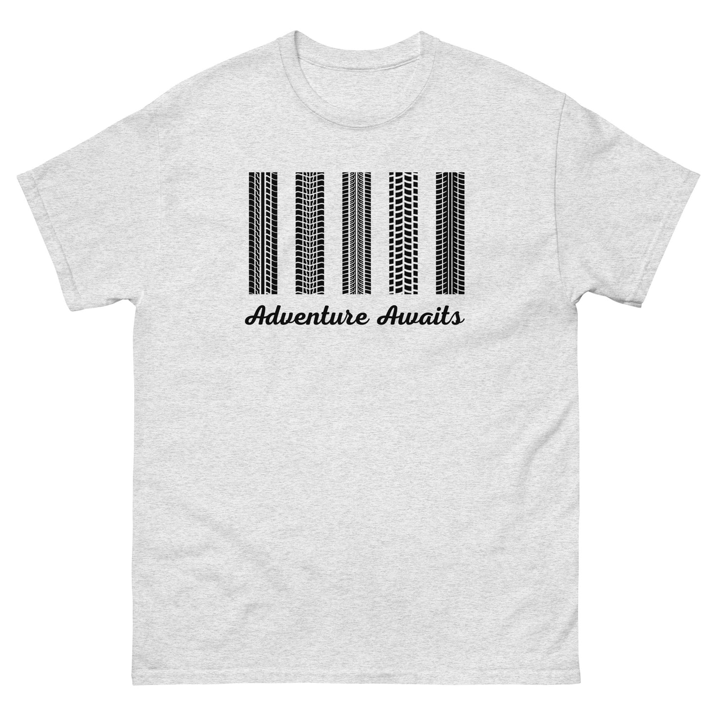Adventure Awaits TShirt MTB Gravel Bike Mens Classic Graphic T Shirt