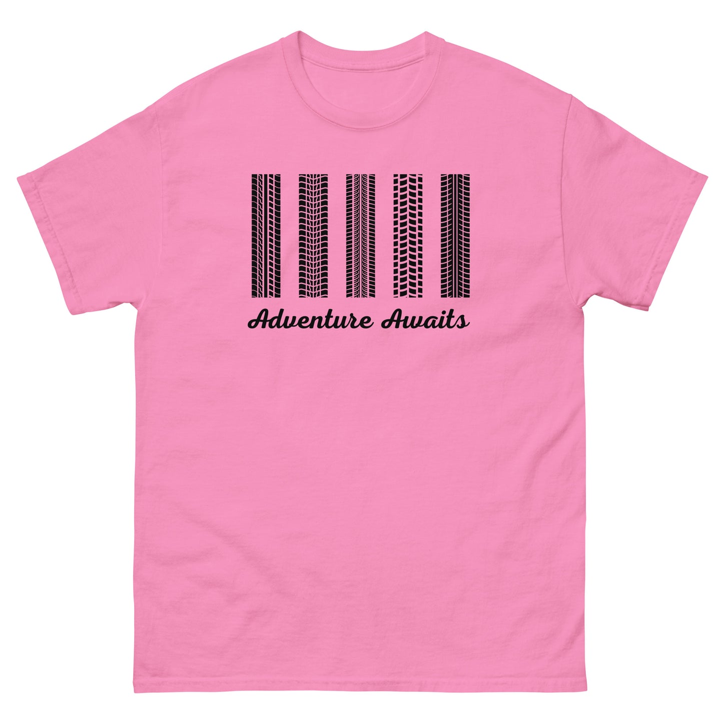 Adventure Awaits TShirt MTB Gravel Bike Mens Classic Graphic T Shirt