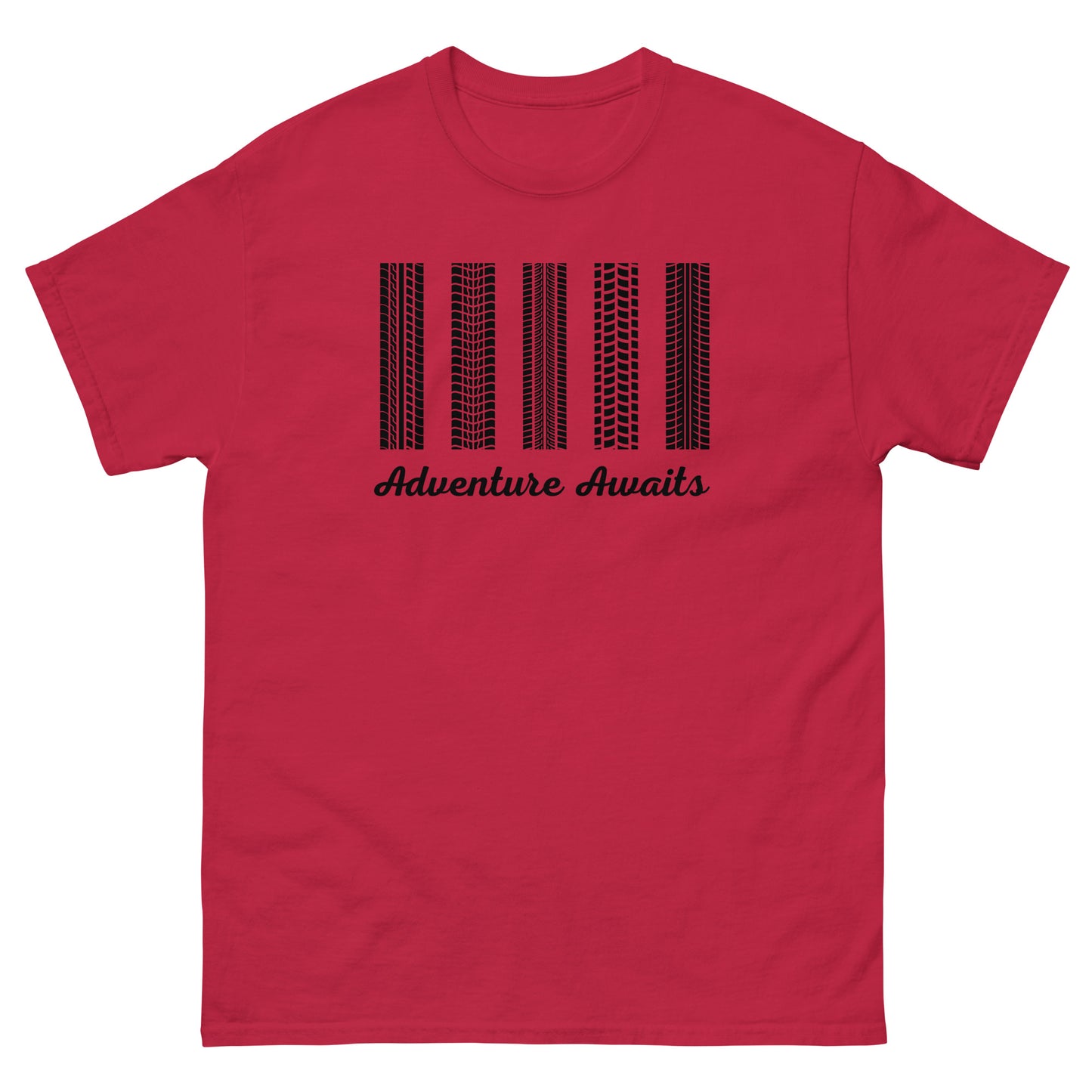 Adventure Awaits TShirt MTB Gravel Bike Mens Classic Graphic T Shirt