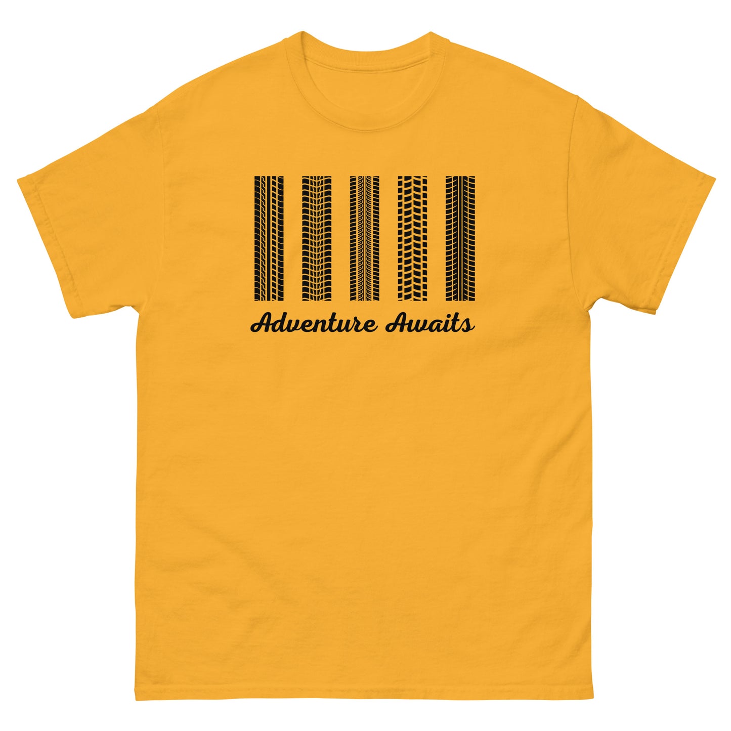 Adventure Awaits TShirt MTB Gravel Bike Mens Classic Graphic T Shirt