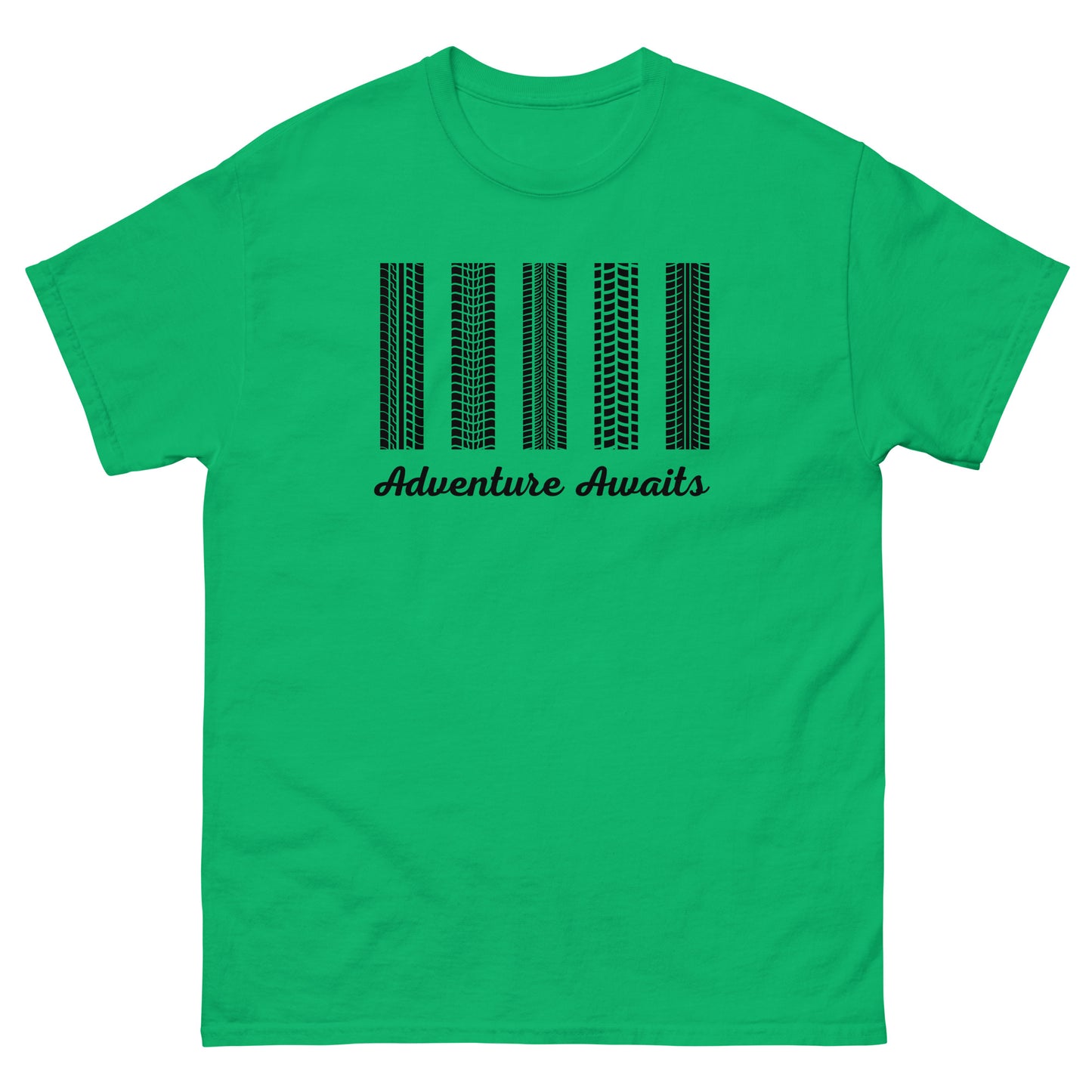 Adventure Awaits TShirt MTB Gravel Bike Mens Classic Graphic T Shirt