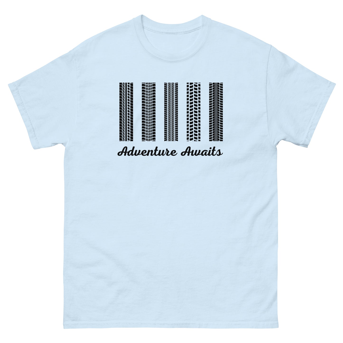 Adventure Awaits TShirt MTB Gravel Bike Mens Classic Graphic T Shirt
