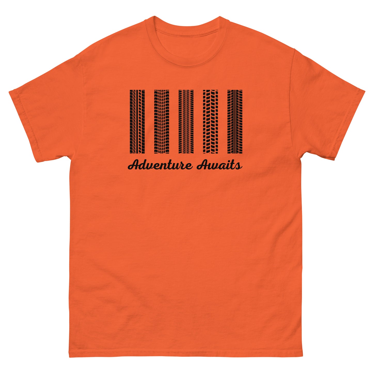 Adventure Awaits TShirt MTB Gravel Bike Mens Classic Graphic T Shirt