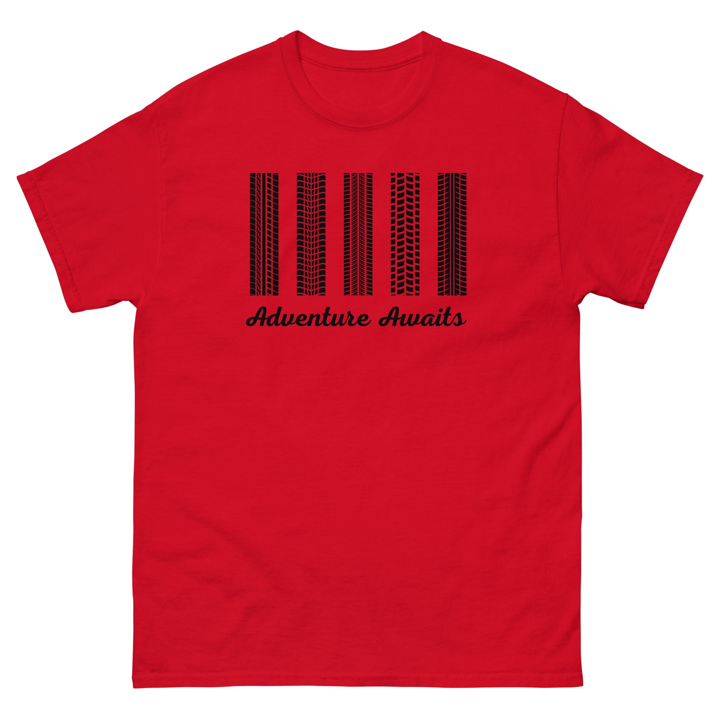 Adventure Awaits TShirt MTB Gravel Bike Mens Classic Graphic T Shirt