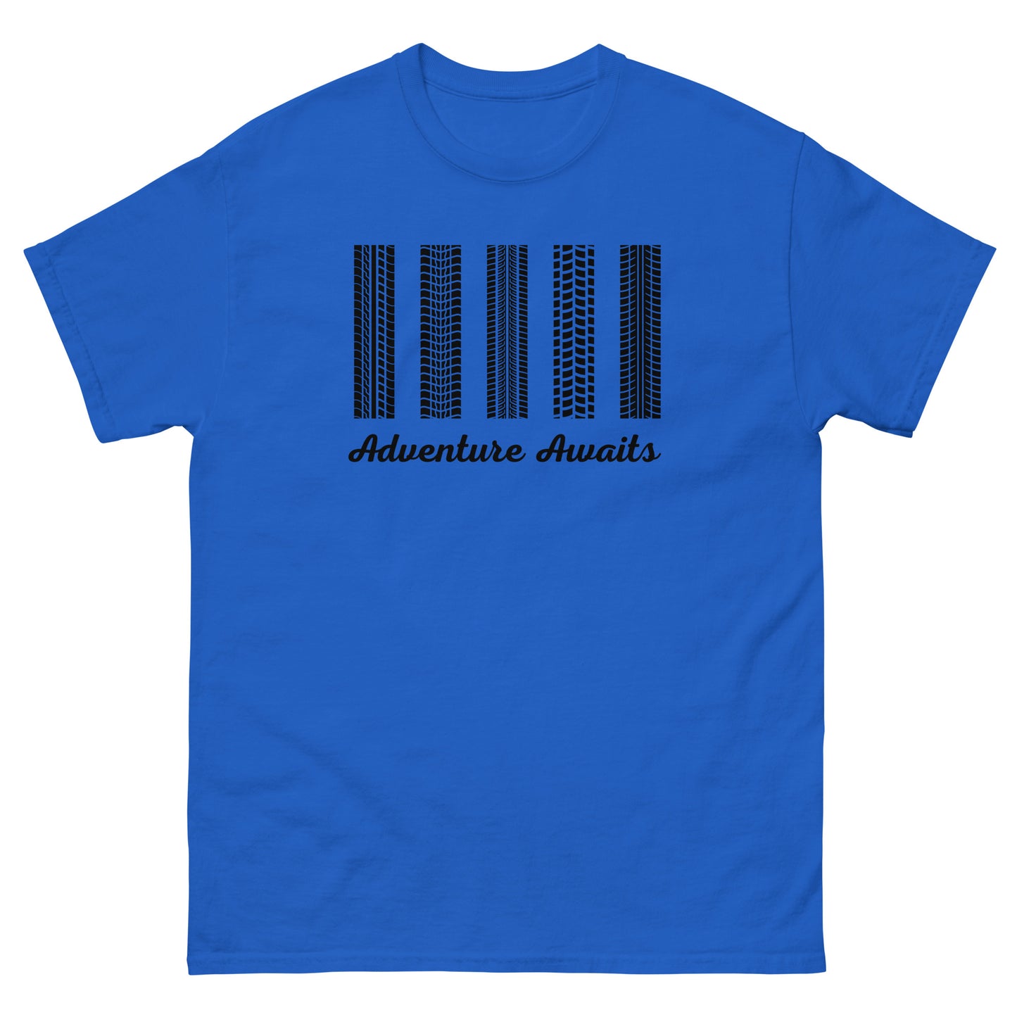 Adventure Awaits TShirt MTB Gravel Bike Mens Classic Graphic T Shirt