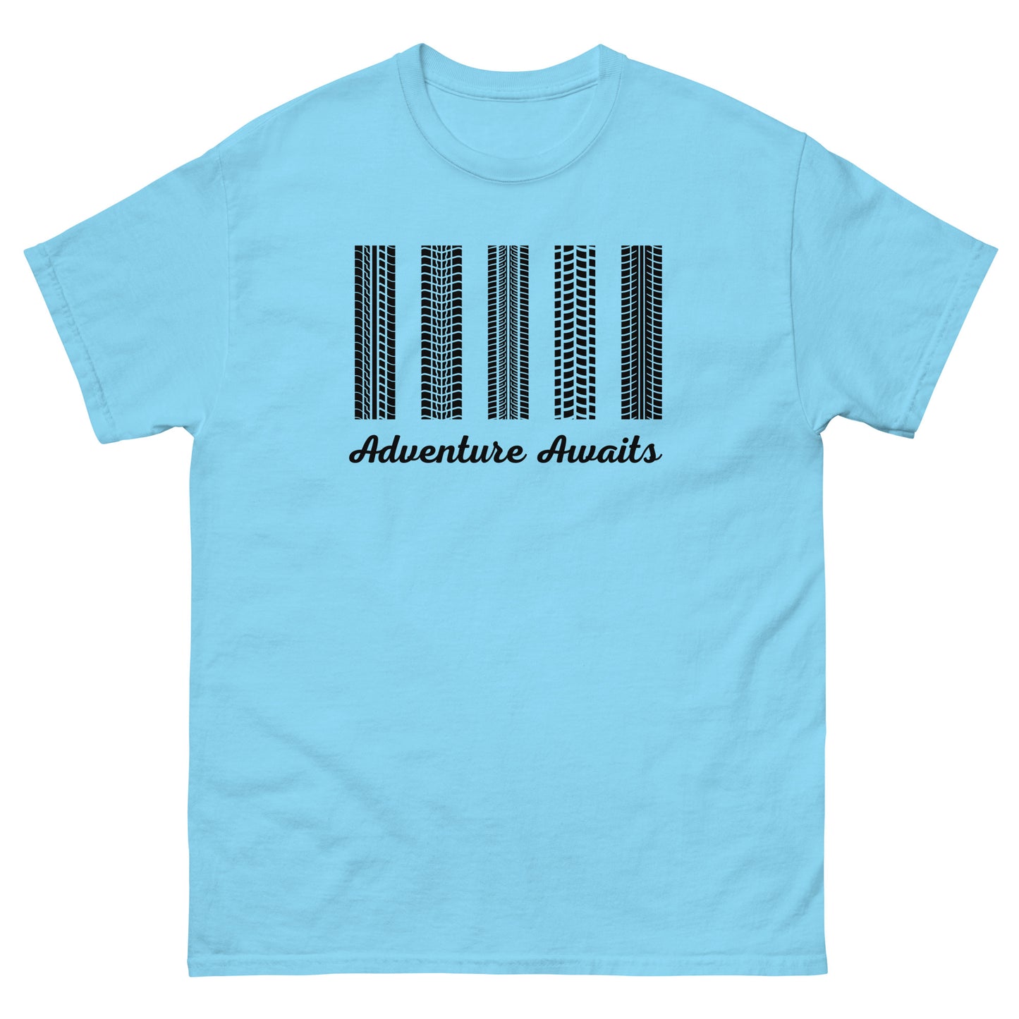 Adventure Awaits TShirt MTB Gravel Bike Mens Classic Graphic T Shirt