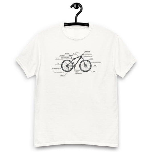 Bike Parts Men Cycling Tee