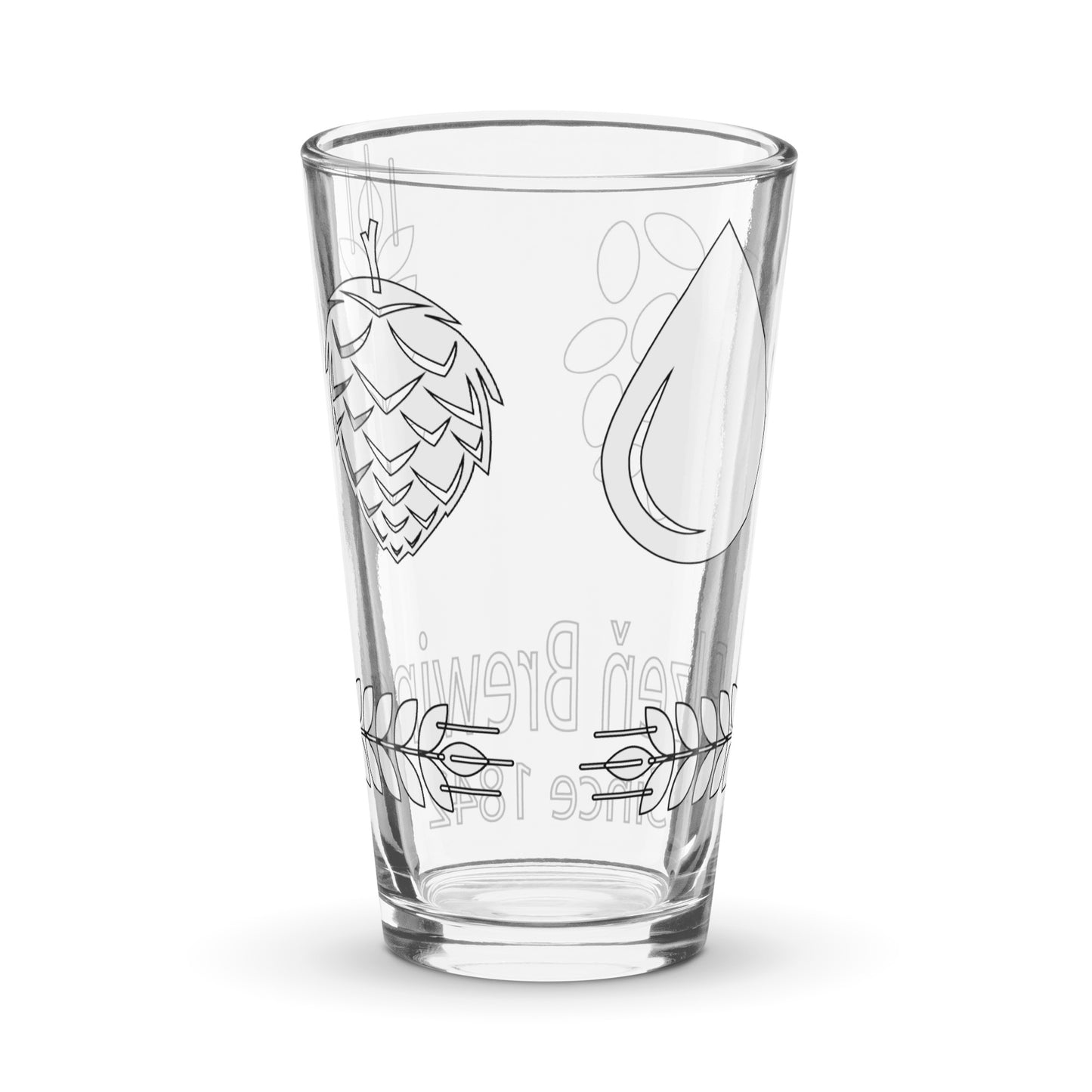 Pilzen Pilsner Beer Pint Glass