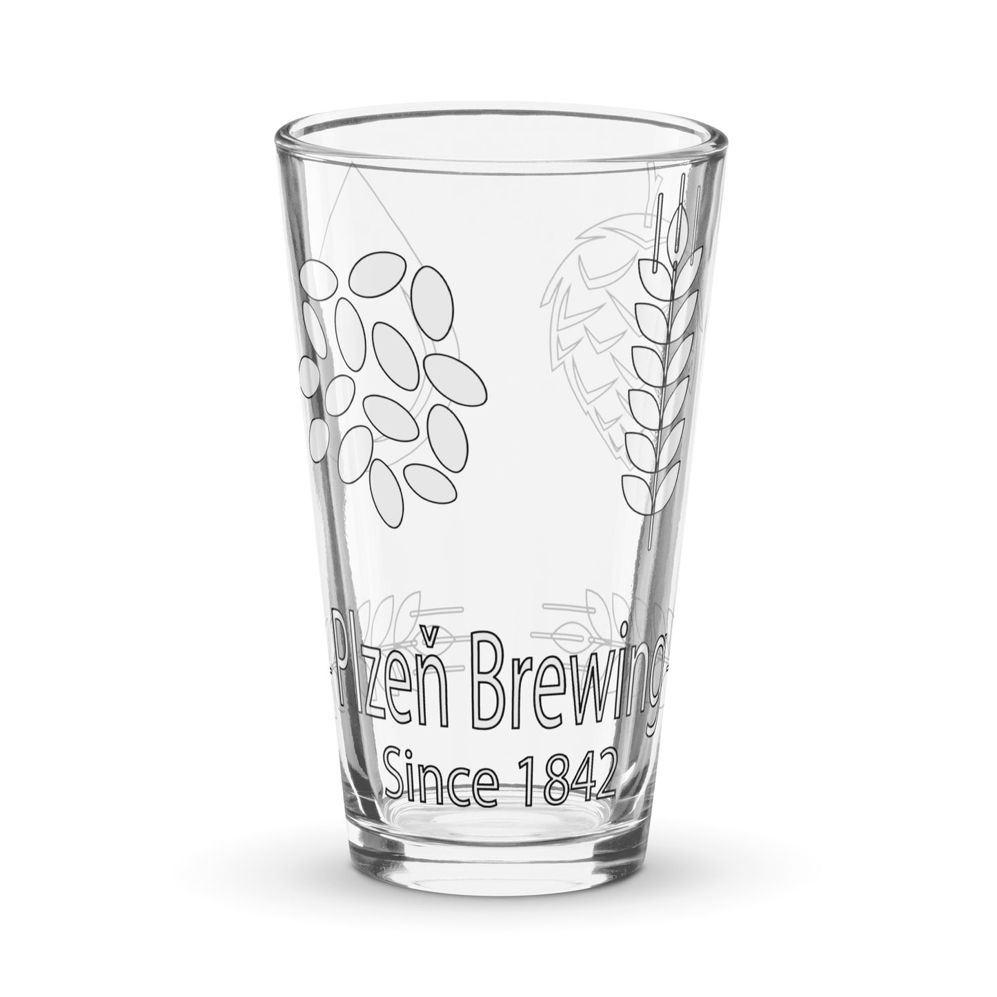 Pilzen Pilsner Beer Pint Glass