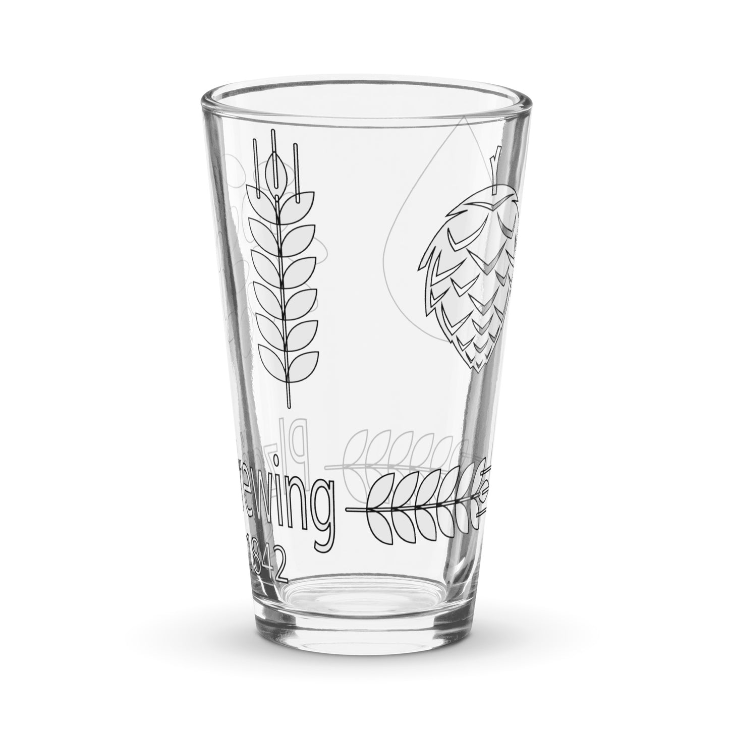 Pilzen Pilsner Beer Pint Glass