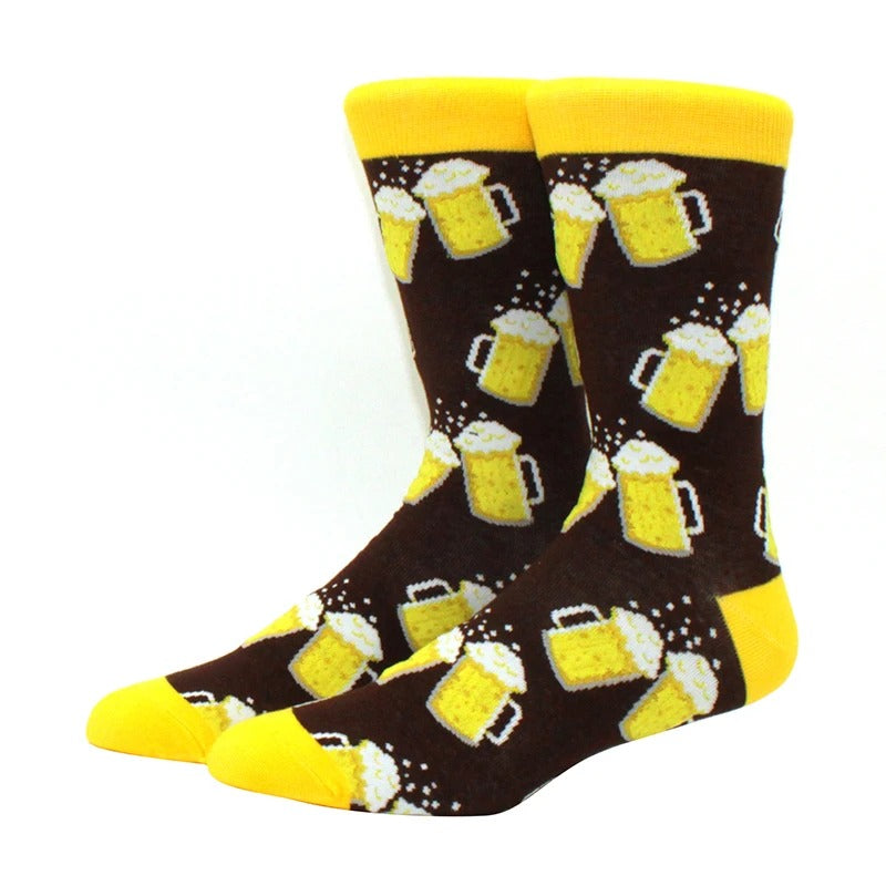 Bicycle Casual Crew Socks Men's Women's Casual Cycling Combed Cotton Socks