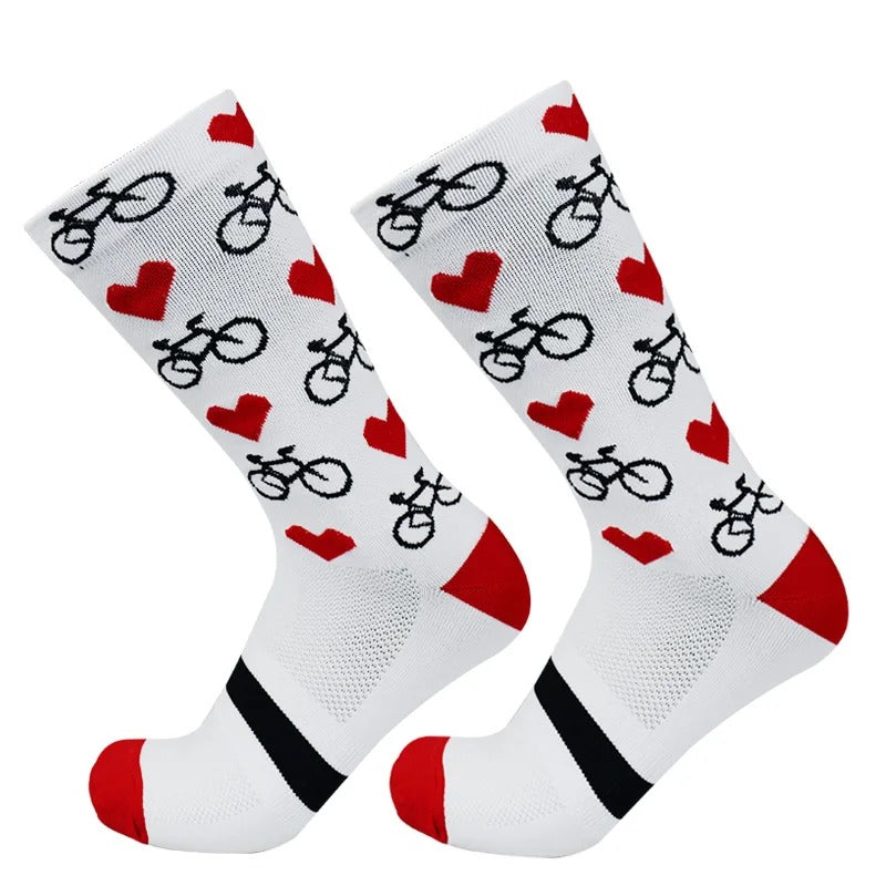 Professional Competition Compression Cycling Socks Men Women Road Bicycle Outdoor Racing Bike Sport Running Socks